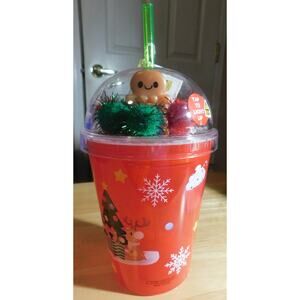 Be Jolly Light Up Dome TumblerStraw Plastic 6" Drinking Cup "Creatology"